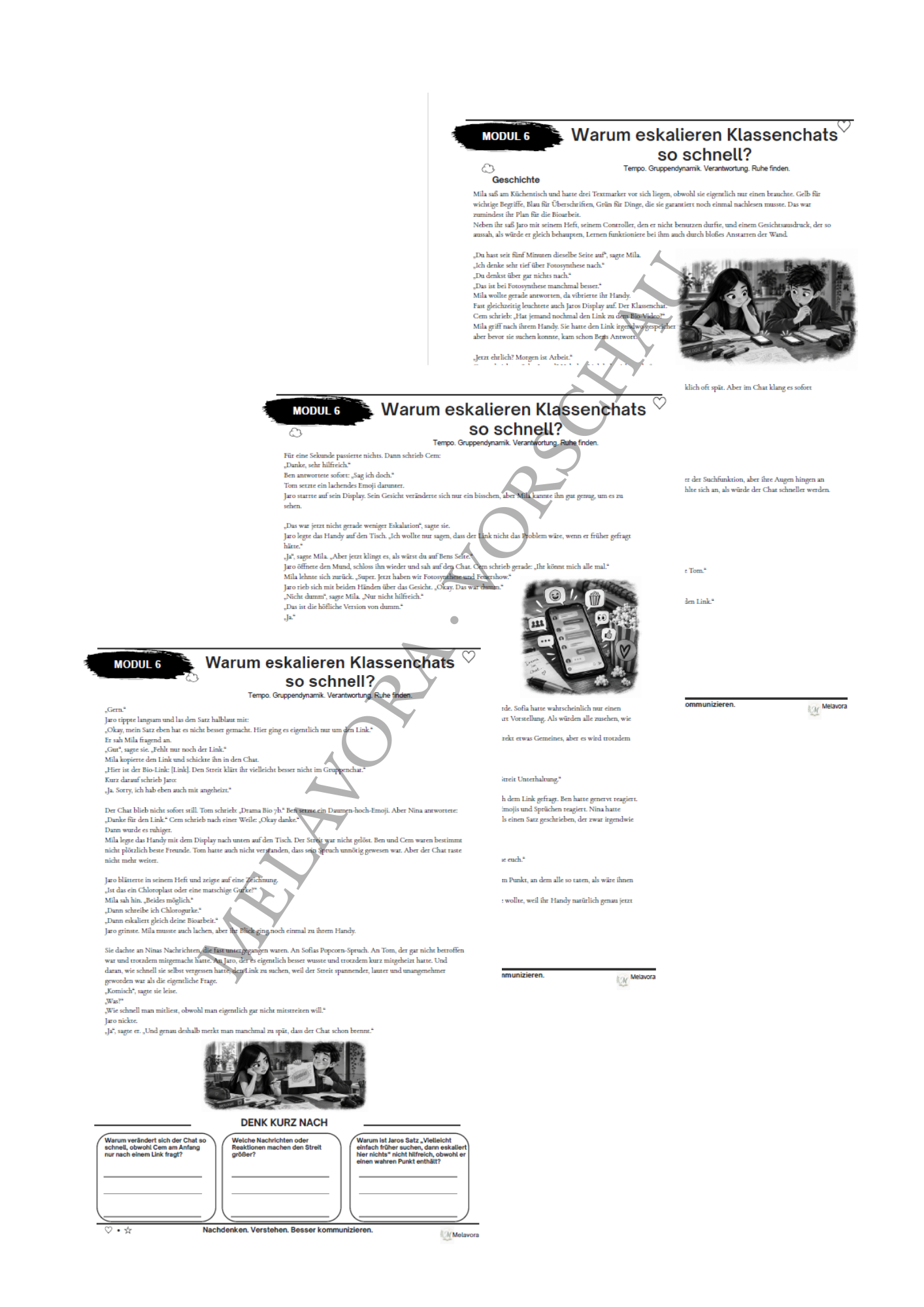 Klassenchat Modul 6 Geschichte