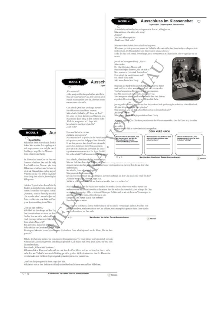 Klassenchat Modul 4 Geschichte