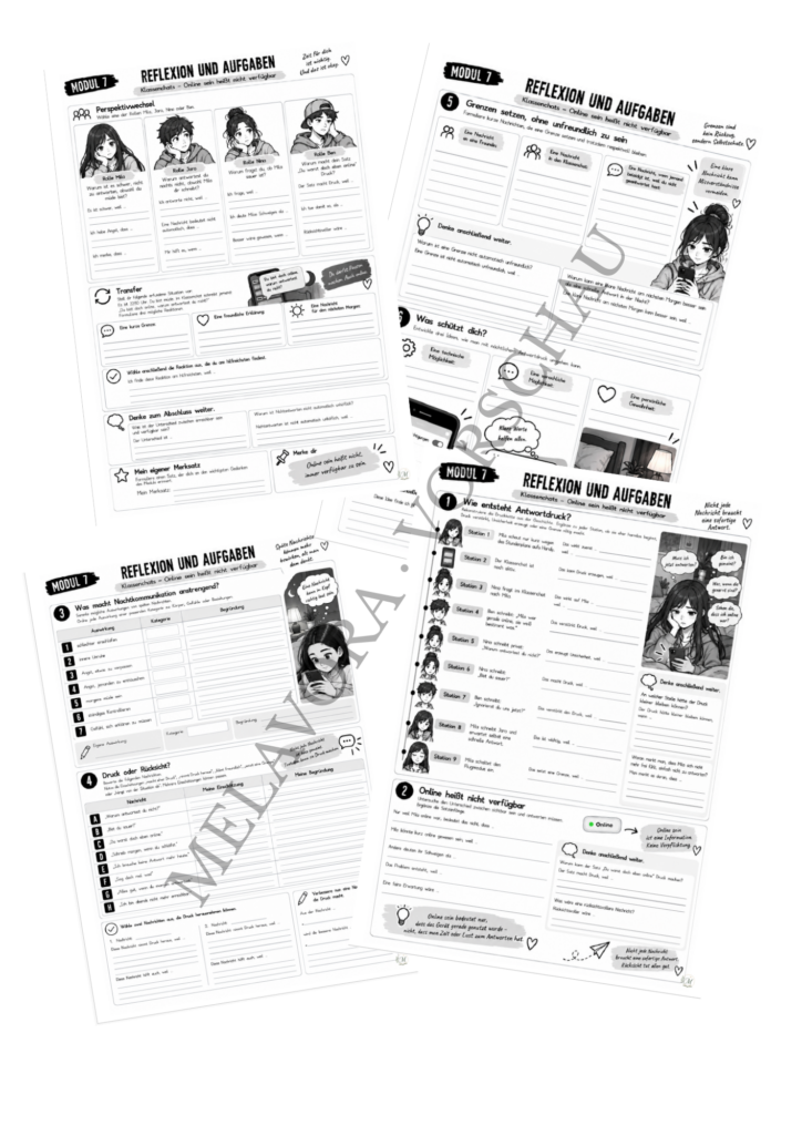 Klassenchat - Komplettpaket Module 1–10 Klassenchat Modul 7 Reflexion